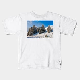 Courchevel 3 Valleys French Alps France Kids T-Shirt